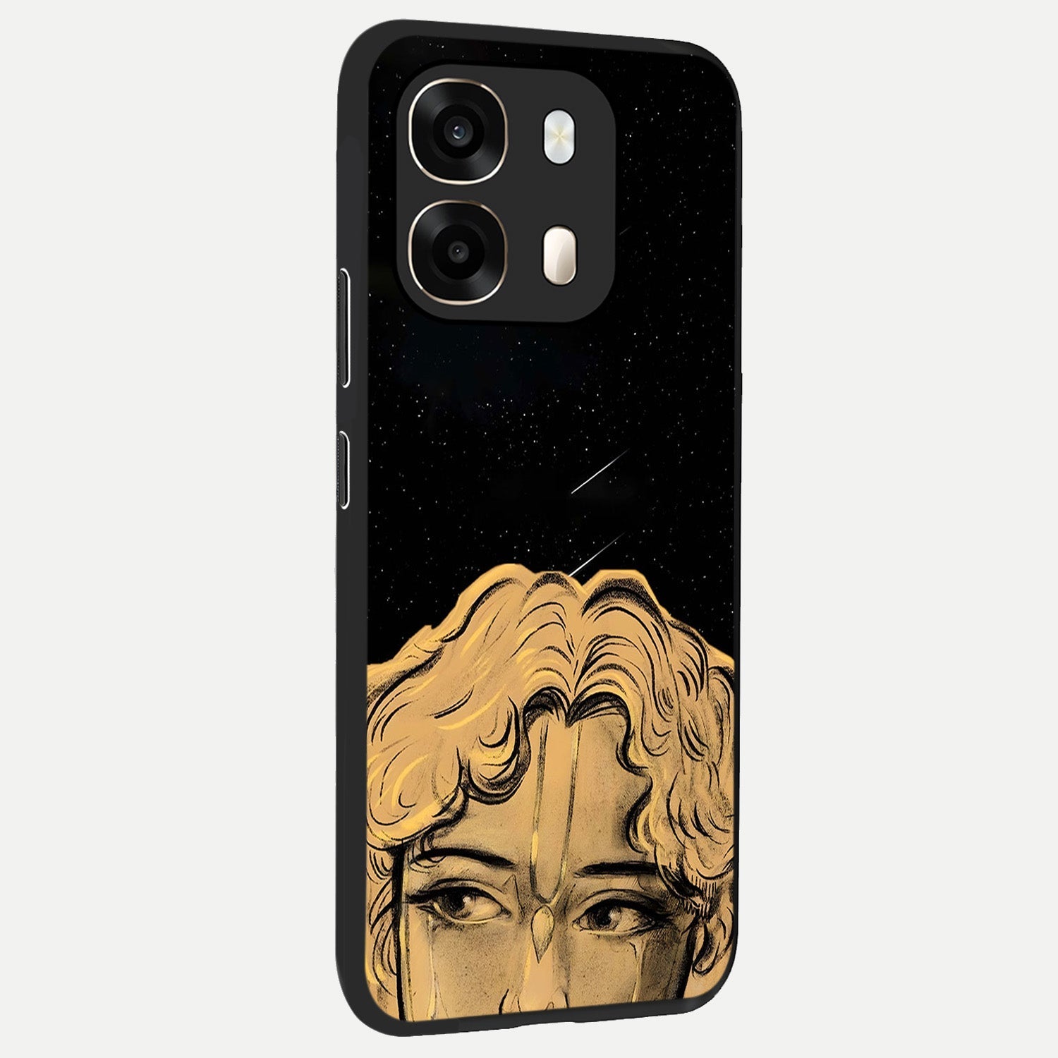  Celestial Gods Plan back cover For Oppo A6  slim fit glass case with vibrant aesthetic design