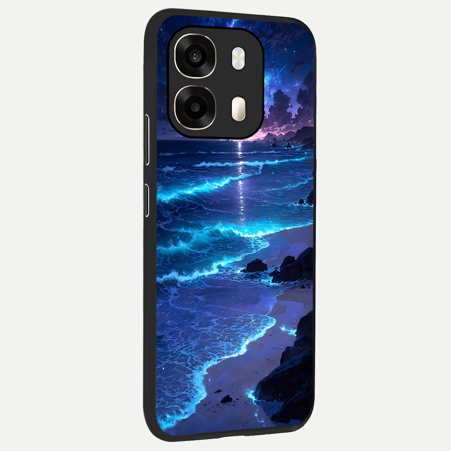  Classic Damn Look back cover For Oppo A6  slim fit glass case with vibrant aesthetic design
