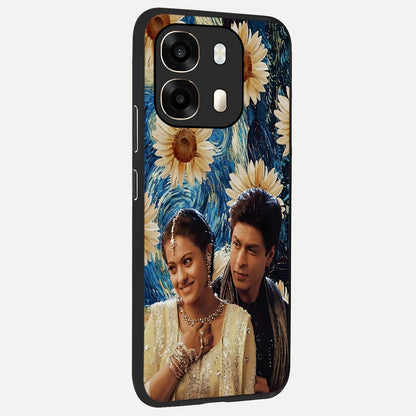  Eternal Love Story back cover For Oppo A6  slim fit glass case with vibrant aesthetic design