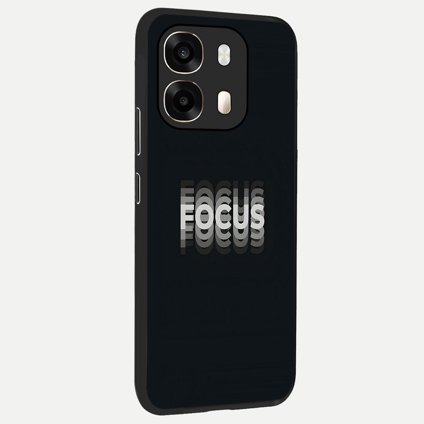  Mono Focus Vision back cover For Oppo A6  slim fit glass case with vibrant aesthetic design