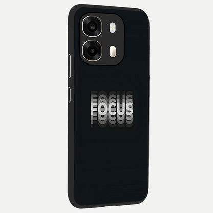  Mono Focus Vision back cover For Oppo A6  slim fit glass case with vibrant aesthetic design