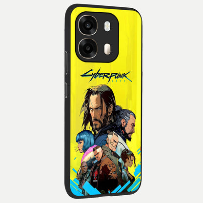  Neon Rebel Genesis back cover For Oppo A6  slim fit glass case with vibrant aesthetic design