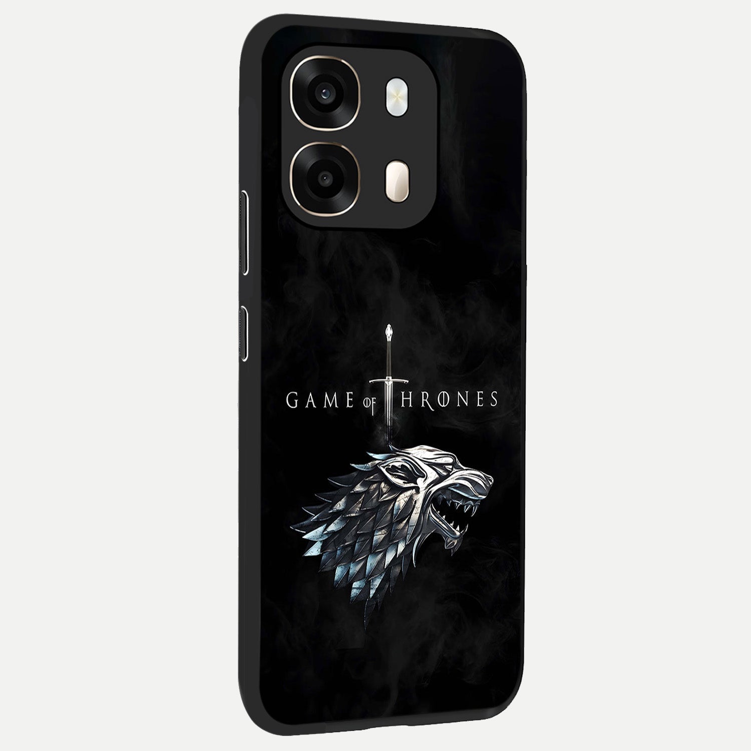  Throne Wolf Legacy back cover For Oppo A6  slim fit glass case with vibrant aesthetic design