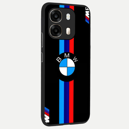  Turbo BMW Beast back cover For Oppo A6  slim fit glass case with vibrant aesthetic design