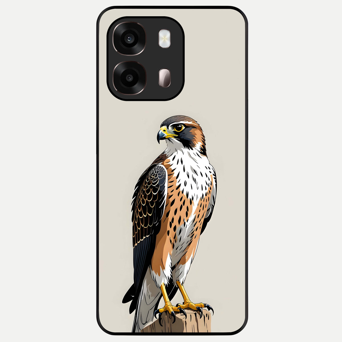  Clever Eagle Glass Case For Oppo A6 Pro 5G back cover – full design glossy printed glass finish