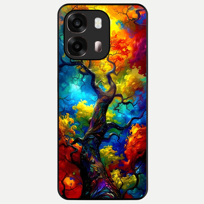  Colorful Soda Bottles Glass Case For Oppo A6 Pro 5G back cover – full design glossy printed glass finish