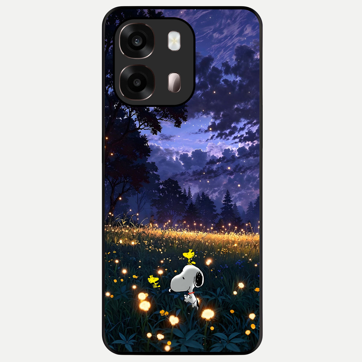  Firefly Meadow Magic Glass Case For Oppo A6 Pro 5G back cover – full design glossy printed glass finish