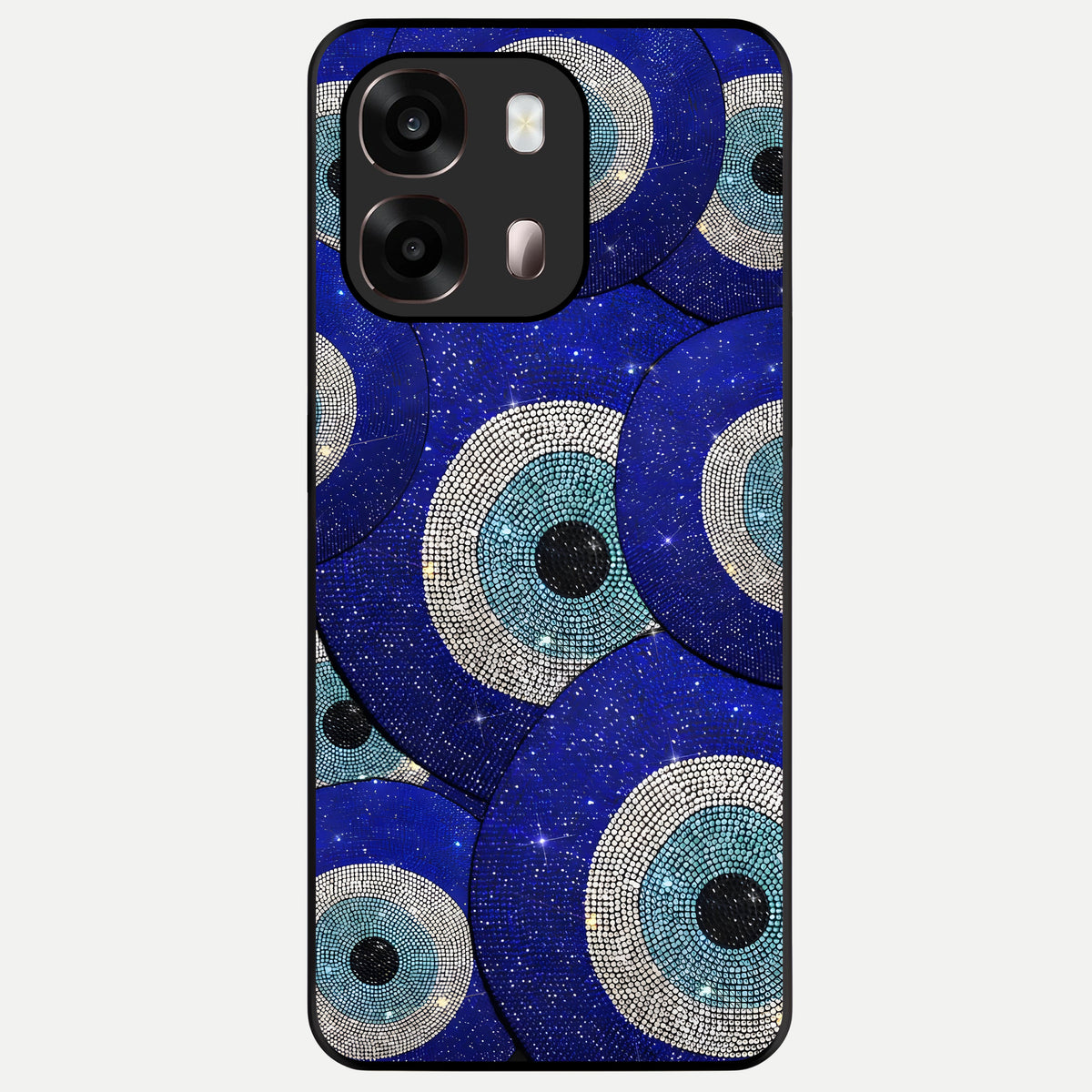  Galaxy Eye Flow Glass Case For Oppo A6 Pro 5G back cover – full design glossy printed glass finish
