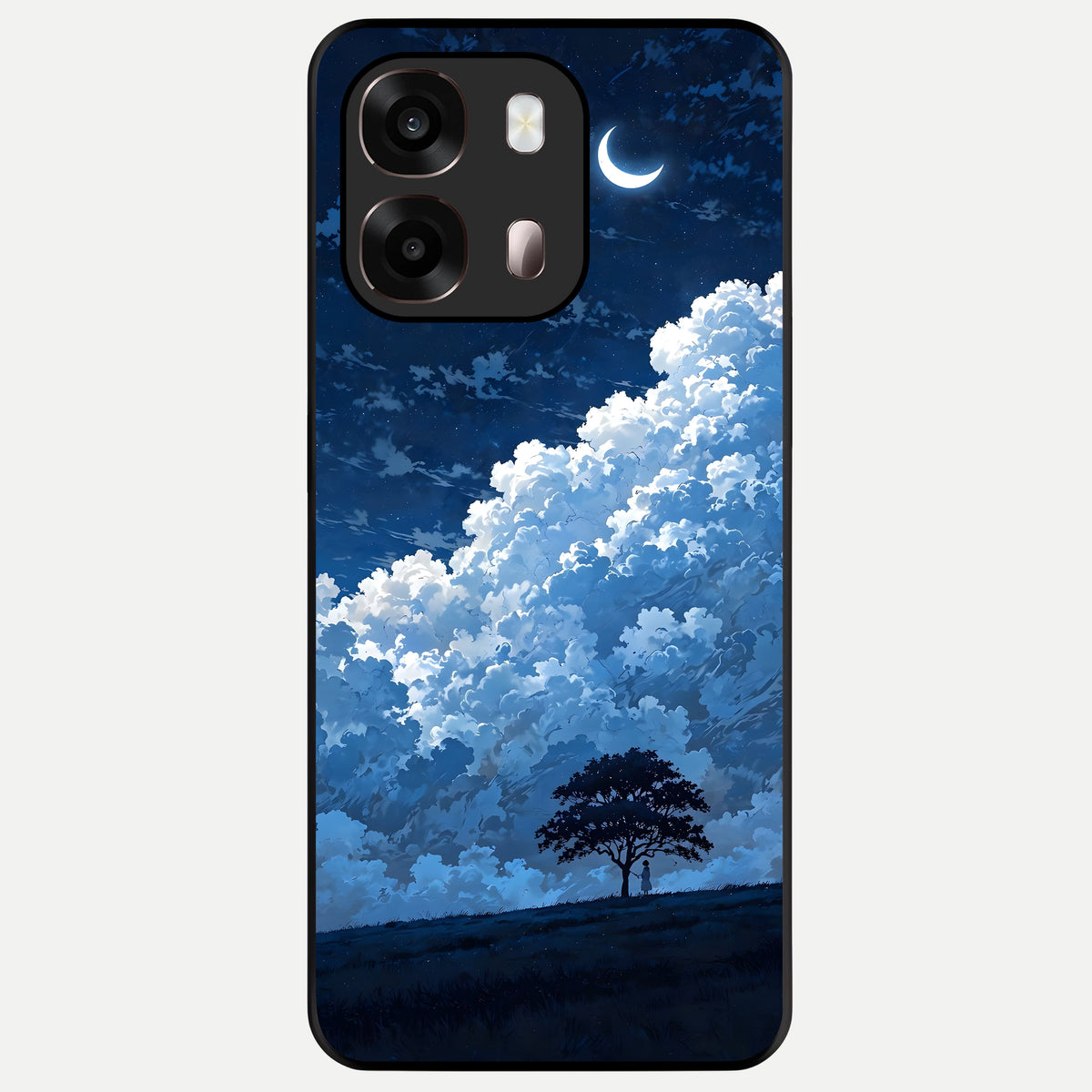  Midnight Sky Serenity Glass Case For Oppo A6 Pro 5G back cover – full design glossy printed glass finish