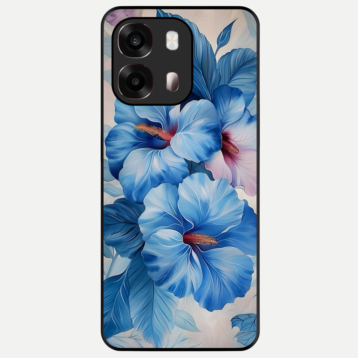  Ocean Hibiscus Grace Glass Case For Oppo A6 Pro 5G back cover – full design glossy printed glass finish