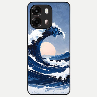  Rising Tide Power Glass Case For Oppo A6 Pro 5G back cover – full design glossy printed glass finish