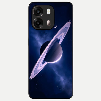 Saturn Ring Mystique Glass Case For Oppo A6 Pro 5G back cover – full design glossy printed glass finish