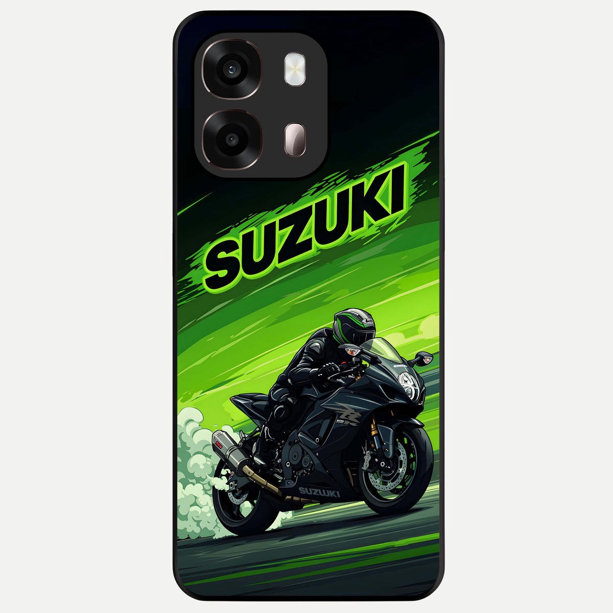  Suzuki Speed Beast Glass Case For Oppo A6 Pro 5G back cover – full design glossy printed glass finish