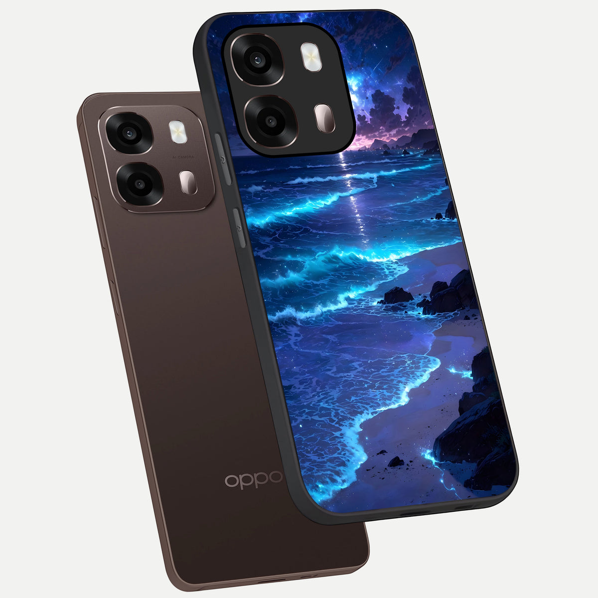  Classic Damn Look phone case For Oppo A6 Pro 5G showing premium glass back cover with detailed artwork