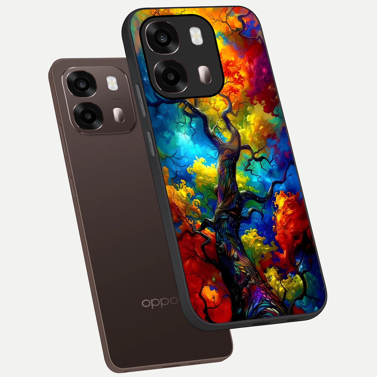  Colorful Soda Bottles phone case For Oppo A6 Pro 5G showing premium glass back cover with detailed artwork