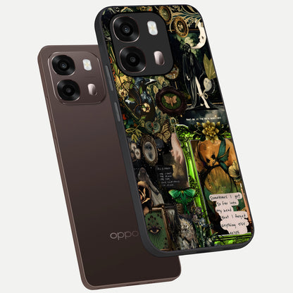  Mystic Woods Secret phone case For Oppo A6 Pro 5G showing premium glass back cover with detailed artwork