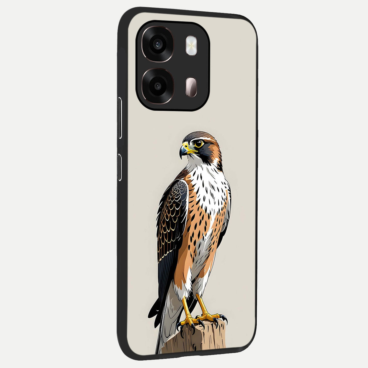  Clever Eagle back cover For Oppo A6 Pro 5G slim fit glass case with vibrant aesthetic design