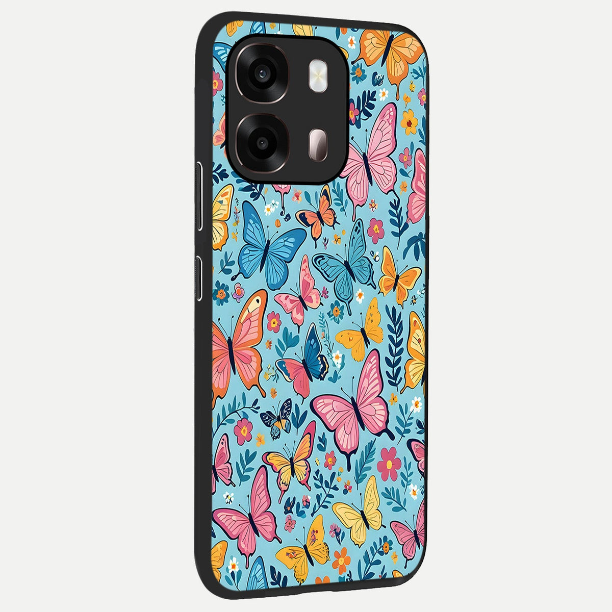  Spring Wing Garden back cover For Oppo A6 Pro 5G slim fit glass case with vibrant aesthetic design