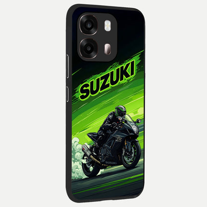 Suzuki Speed Beast back cover For Oppo A6 Pro 5G slim fit glass case with vibrant aesthetic design