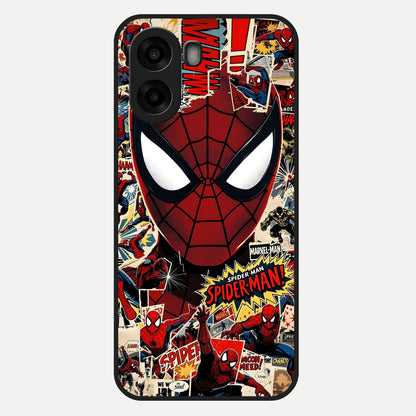  Aesthetic Wonder Spider Glass Case For Oppo A6s back cover – full design glossy printed glass finish