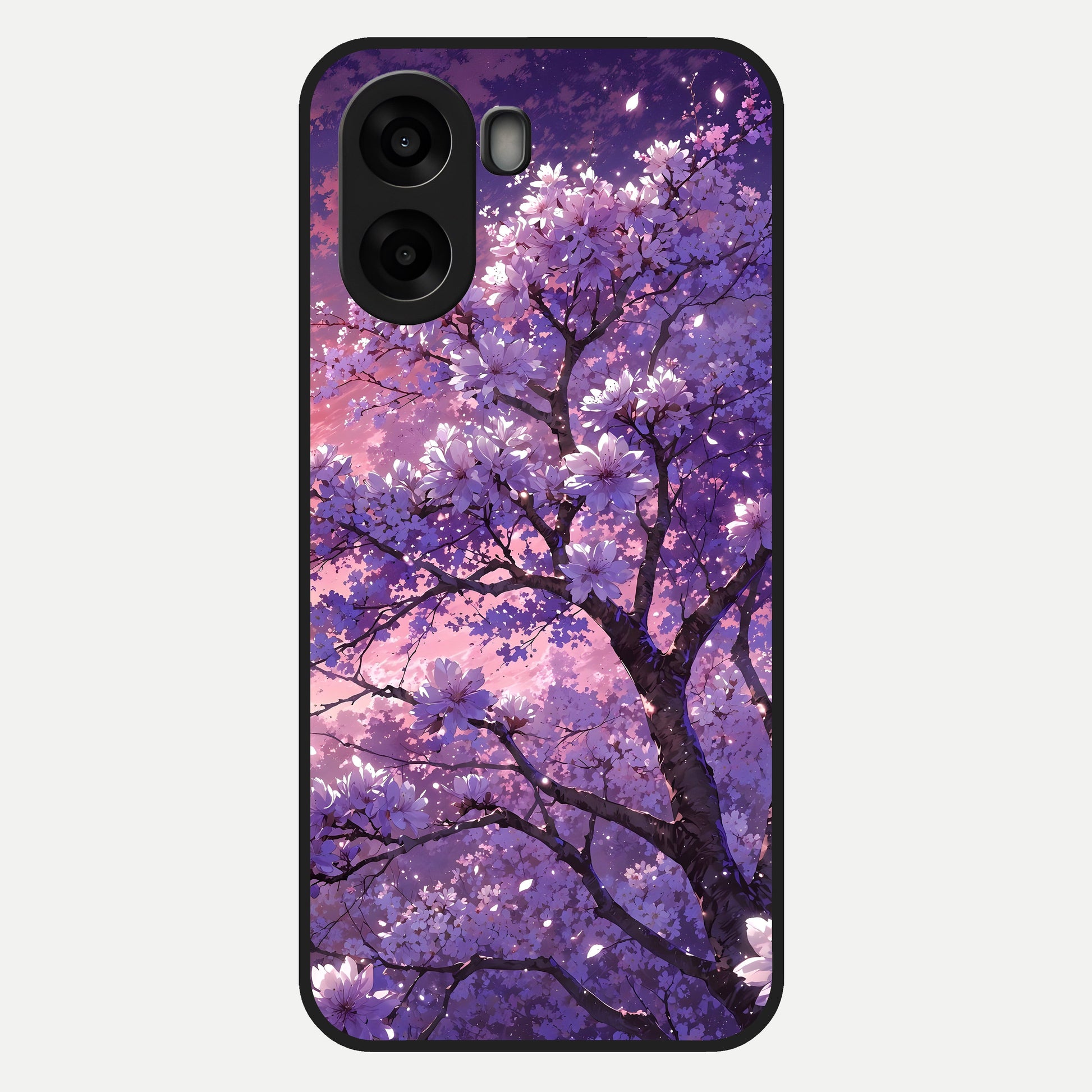  Blossom Tree Glass Case For Oppo A6s back cover – full design glossy printed glass finish