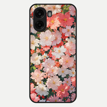  Blush Bloom Field Glass Case For Oppo A6s back cover – full design glossy printed glass finish