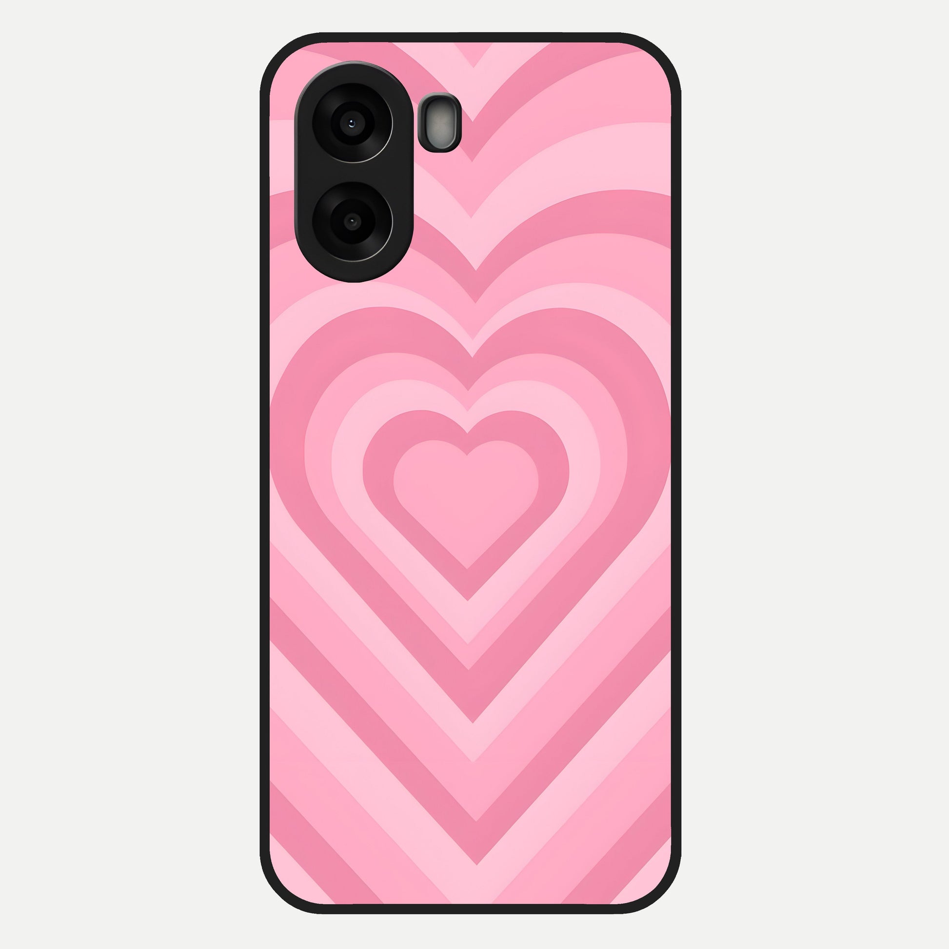  Blush Heart Waves Glass Case For Oppo A6s back cover – full design glossy printed glass finish