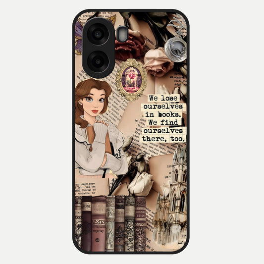  Bookish Dream World Glass Case For Oppo A6s back cover – full design glossy printed glass finish