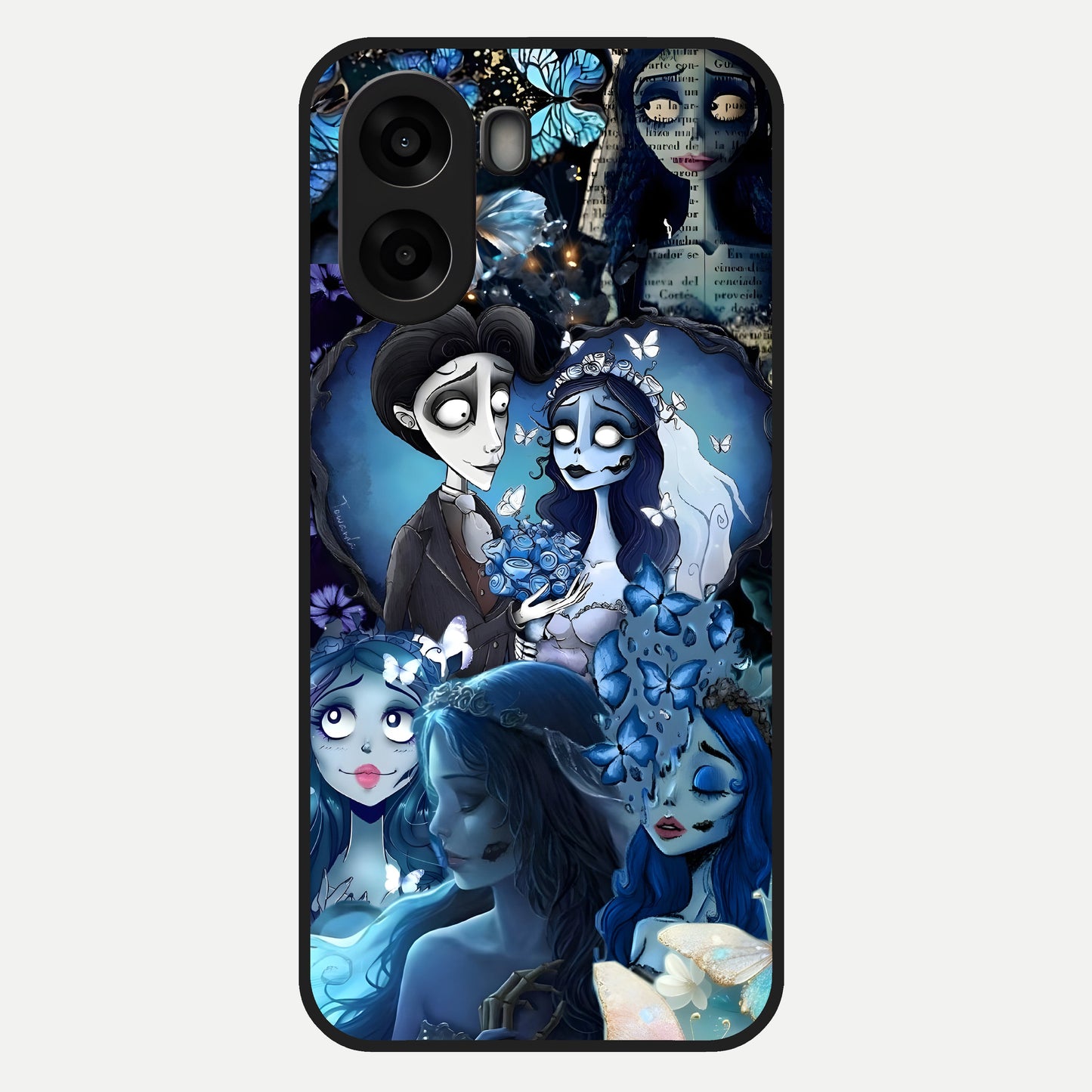  Butterfly Ghost Soul Glass Case For Oppo A6s back cover – full design glossy printed glass finish