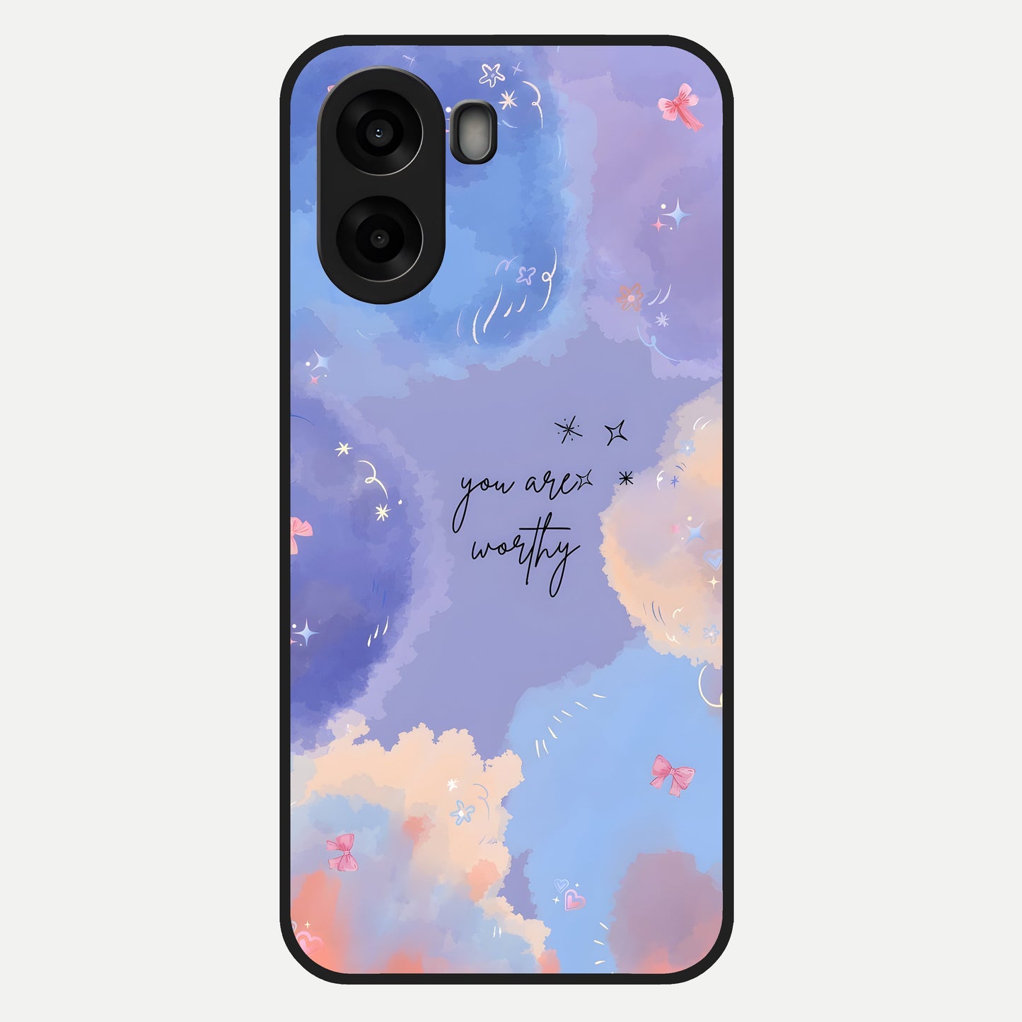  Celestial Cloud Magic Glass Case For Oppo A6s back cover – full design glossy printed glass finish