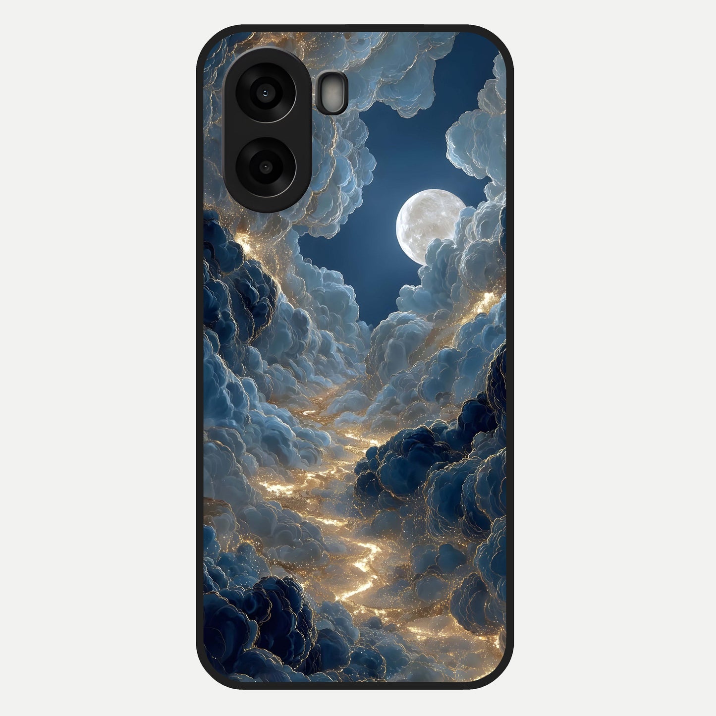  Celestial Cloud Road Glass Case For Oppo A6s back cover – full design glossy printed glass finish