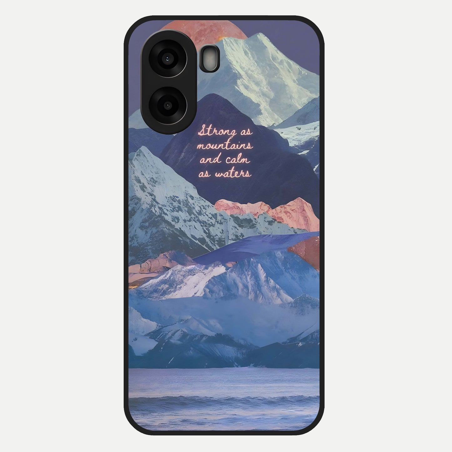  Celestial Mountain Calm Glass Case For Oppo A6s back cover – full design glossy printed glass finish