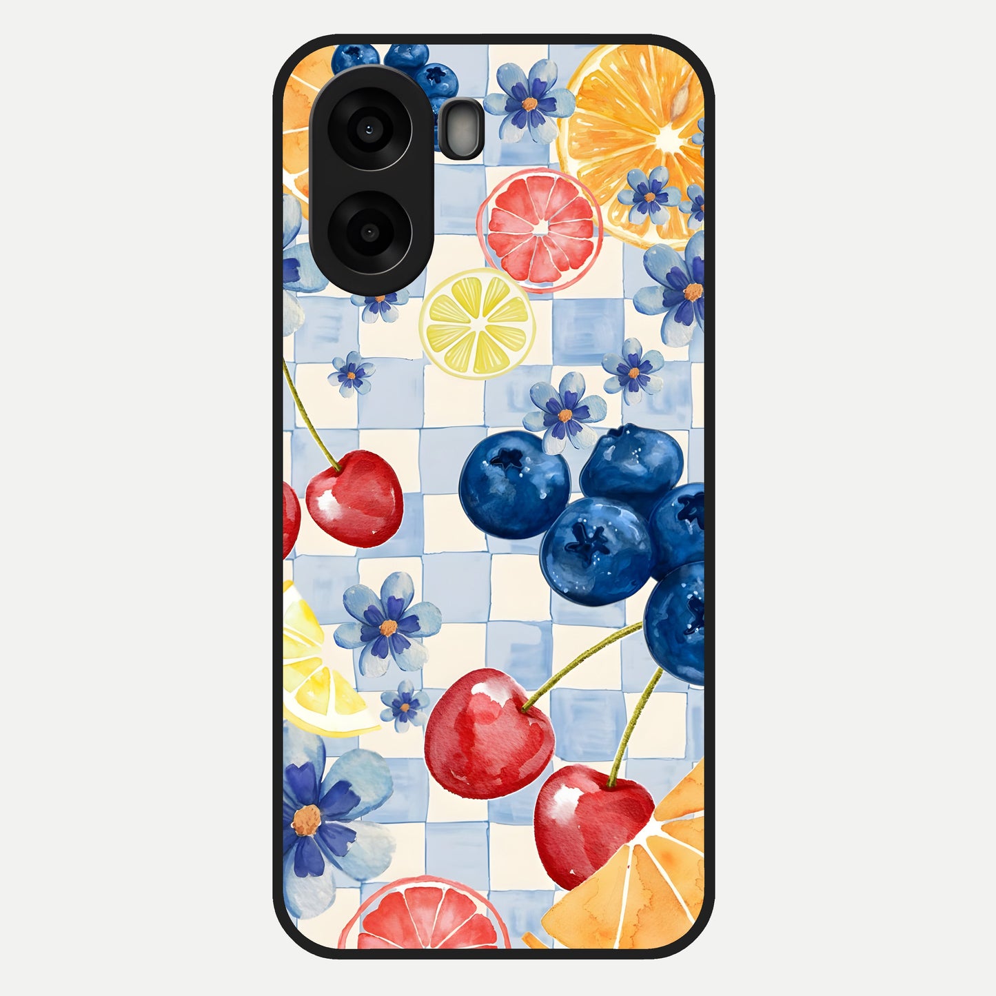  Citrus Bloom Joy Glass Case For Oppo A6s back cover – full design glossy printed glass finish