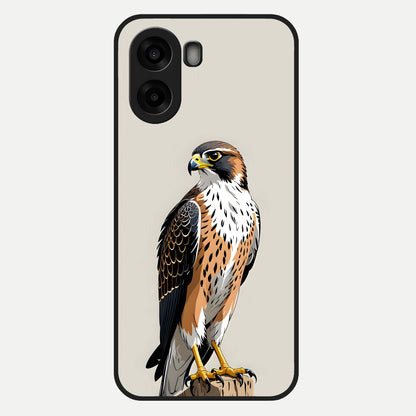  Clever Eagle Glass Case For Oppo A6s back cover – full design glossy printed glass finish