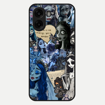  Corpse Bride Posters Glass Case For Oppo A6s back cover – full design glossy printed glass finish