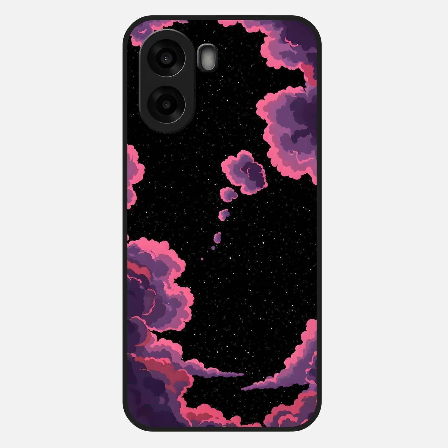  Cosmic Cloud Journey Glass Case For Oppo A6s back cover – full design glossy printed glass finish