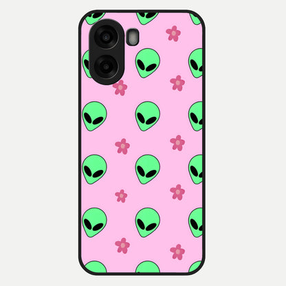  Cosmic Cute Crush Glass Case For Oppo A6s back cover – full design glossy printed glass finish