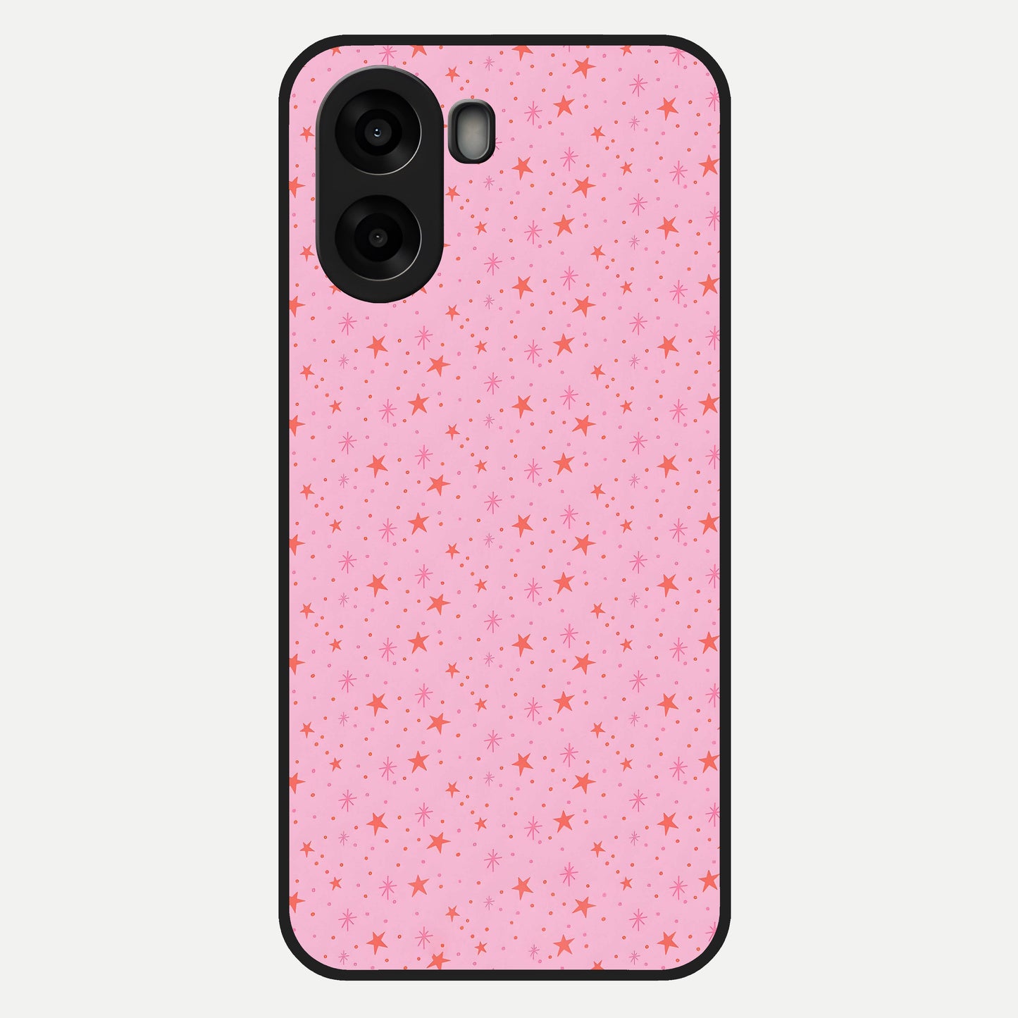  Cosmic Pink Sparkle Glass Case For Oppo A6s back cover – full design glossy printed glass finish
