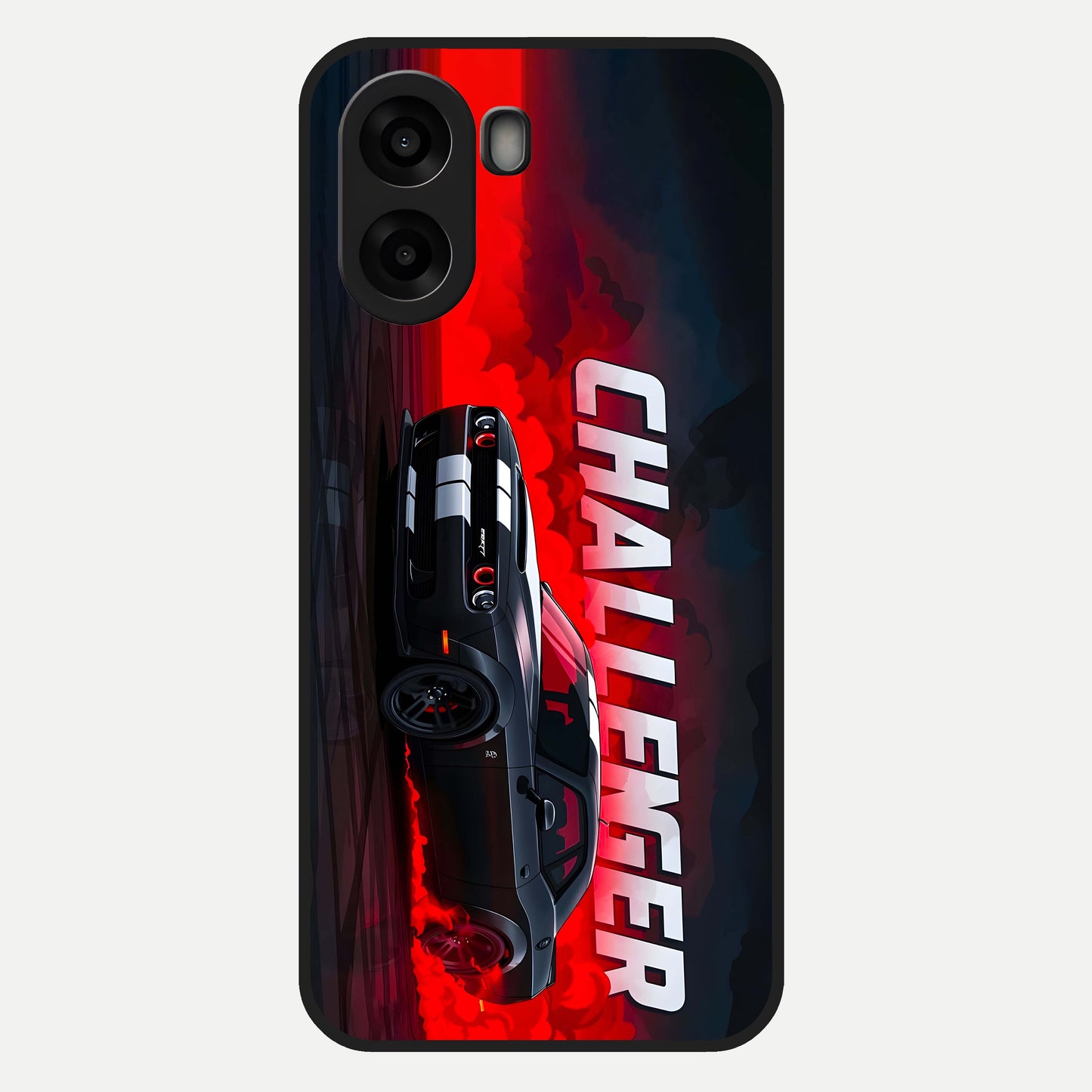  Crimson Challenger Fury Glass Case For Oppo A6s back cover – full design glossy printed glass finish