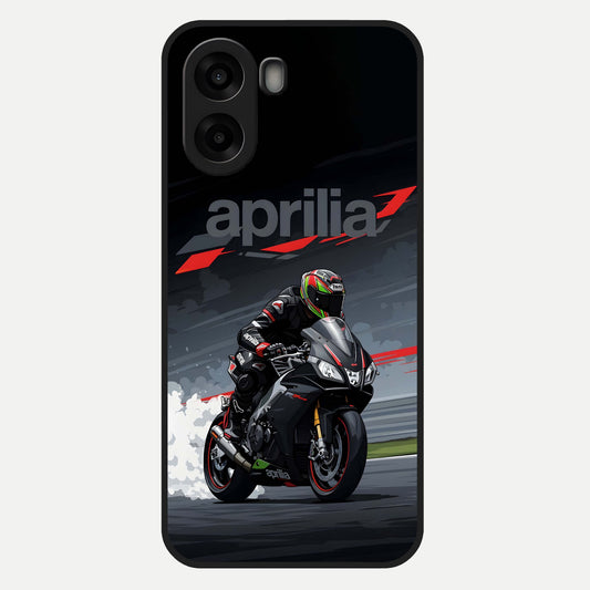  Dark Aprilla Glass Case For Oppo A6s back cover – full design glossy printed glass finish