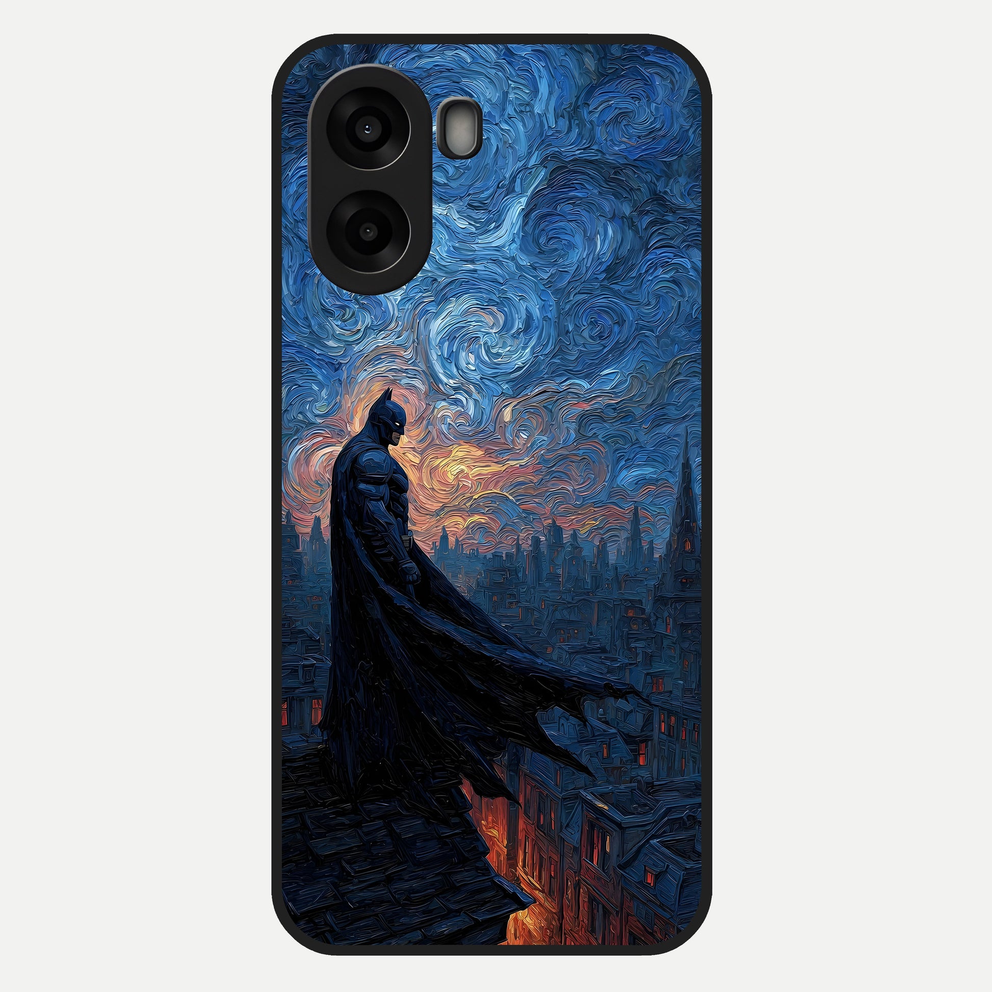  Dark Knight Dusk Glass Case For Oppo A6s back cover – full design glossy printed glass finish