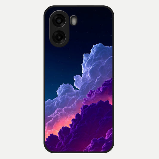  Dreamy Cloud Skies Glass Case For Oppo A6s back cover – full design glossy printed glass finish