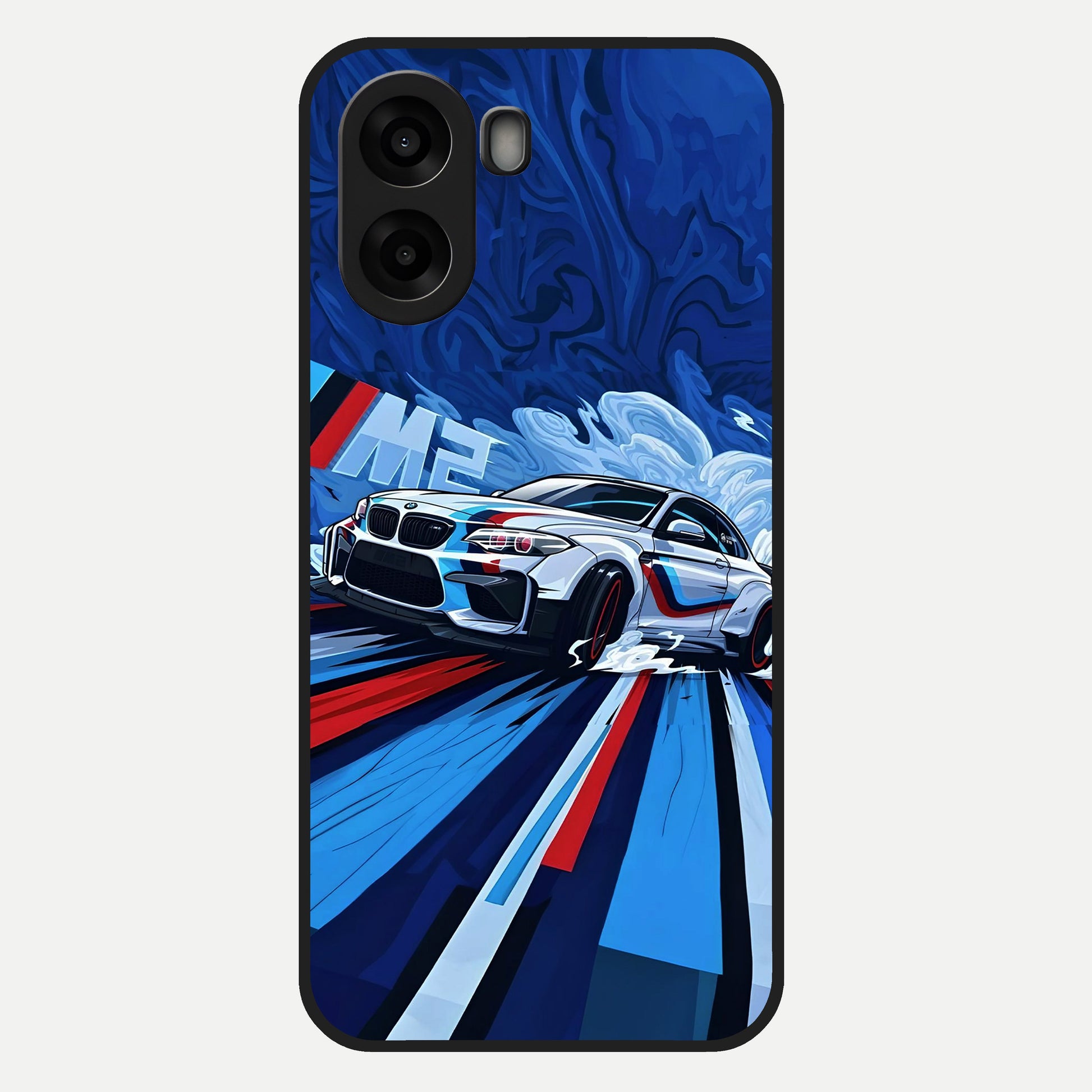  Drift Power Rush Glass Case For Oppo A6s back cover – full design glossy printed glass finish