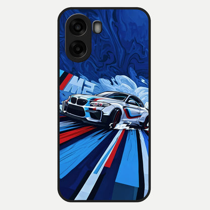  Drift Power Rush Glass Case For Oppo A6s back cover – full design glossy printed glass finish
