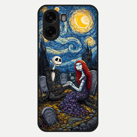  Eternal Night Love Glass Case For Oppo A6s back cover – full design glossy printed glass finish