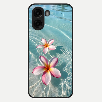  Floating Bloom Bliss Glass Case For Oppo A6s back cover – full design glossy printed glass finish