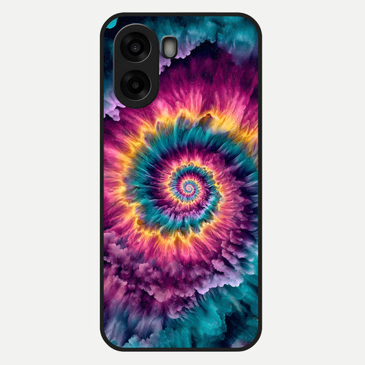  Galactic Spiral Burst Glass Case For Oppo A6s back cover – full design glossy printed glass finish
