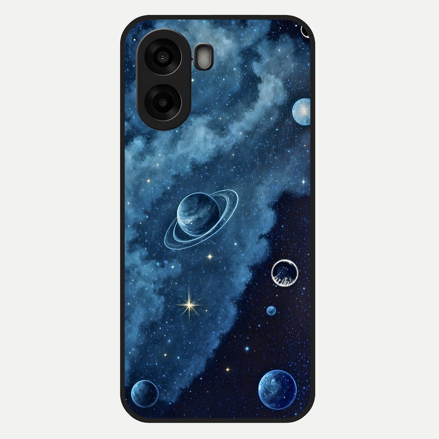 Galaxy Dream Space Glass Case For Oppo A6s back cover – full design glossy printed glass finish