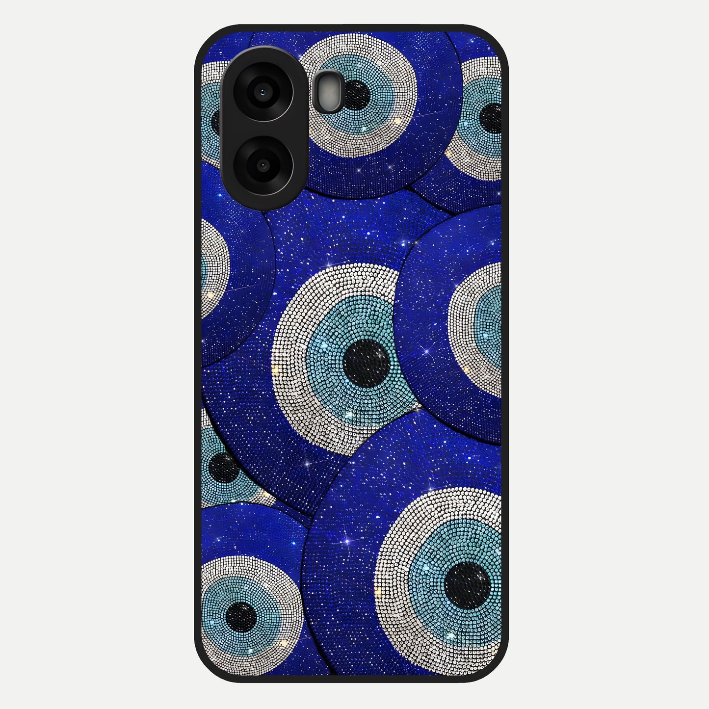  Galaxy Eye Flow Glass Case For Oppo A6s back cover – full design glossy printed glass finish