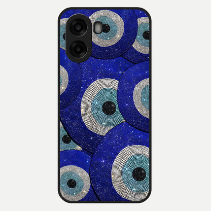  Galaxy Eye Flow Glass Case For Oppo A6s back cover – full design glossy printed glass finish